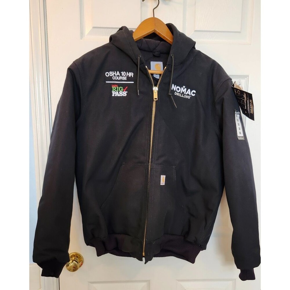 Carhartt J140 BLK Duck Active Jacket NWT Medium UnionMade Nomac Drilling